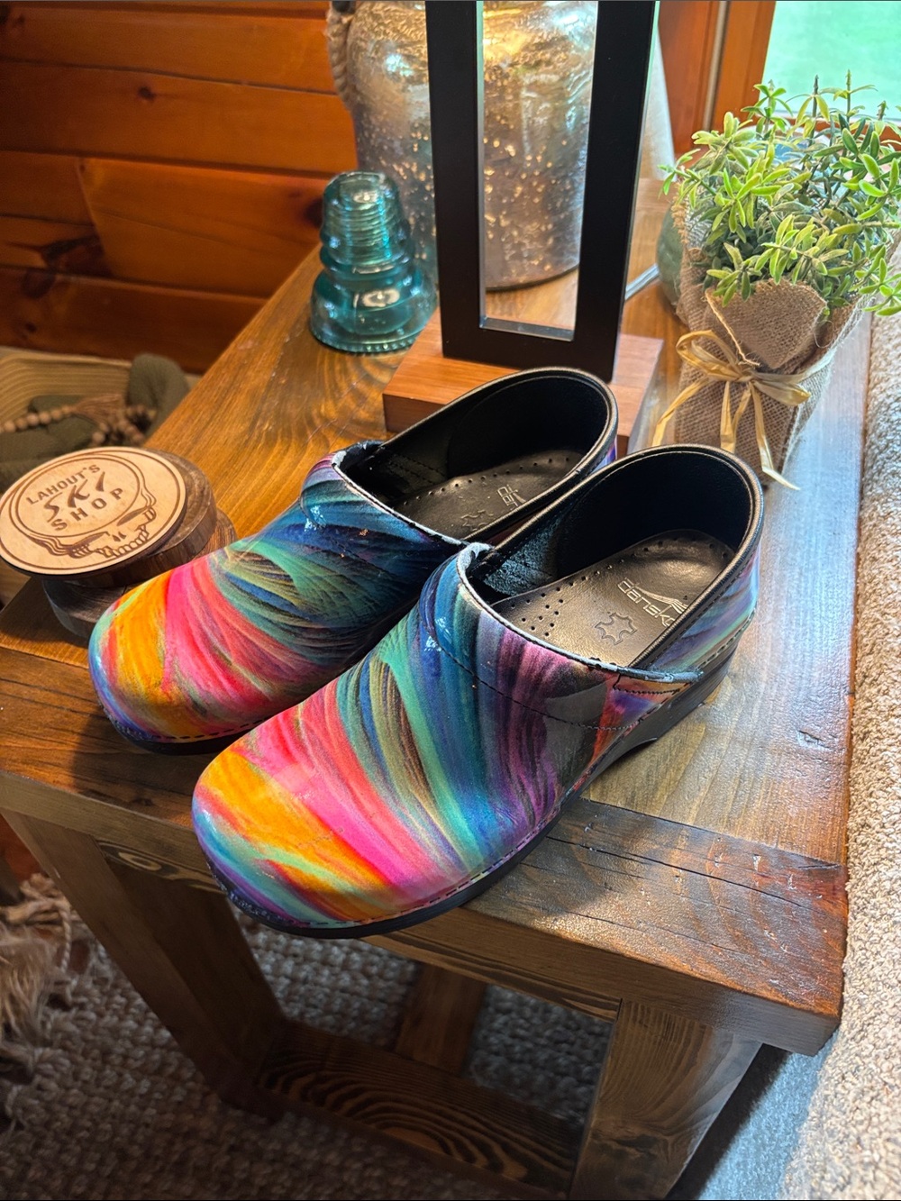 Rainbow Swirl Slip-On Clogs - Multicolor